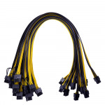 Cable de alimentación para tarjetas gráficas, PCI-E, 6 + 2pin, 50 cm, 8 pieza (s)