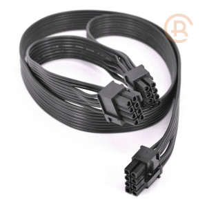 Power cable PCI-E for video cards, 60 cm, from 8pin to 2x8pin