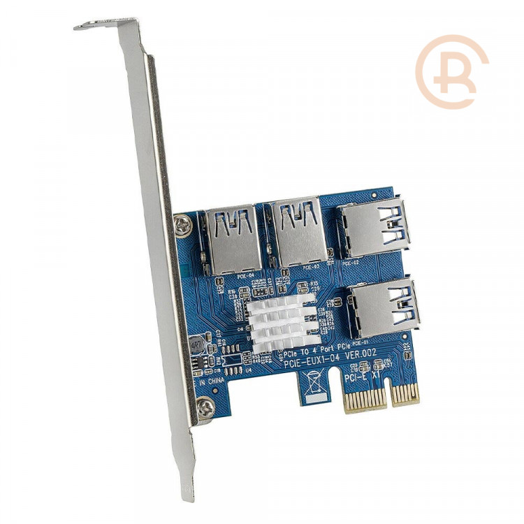 Адаптер, расширитель PCI-e на 4х PCI-e