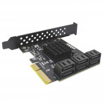 SATA PCI e Adapter, 6 ports, SATA 3.0-PCI Express x4