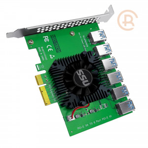 Adapter PCI Express for 6 video cards