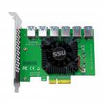 Переходник PCI Express на 6 видеокарт