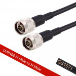 Cable coaxial LMR400 con conector  N-Tipo, 1.5m